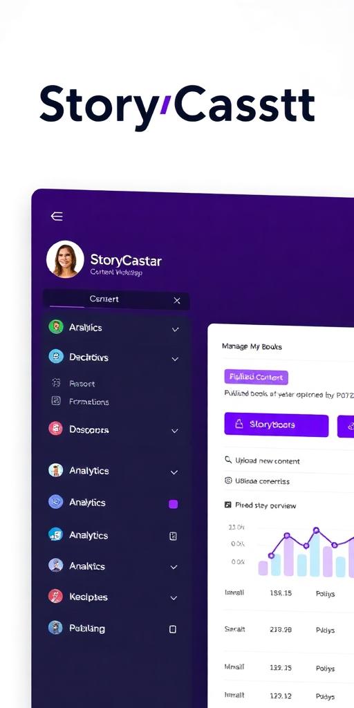 StoryCastr — Author dashboard for managing content