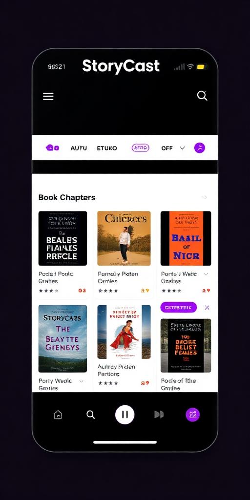 StoryCastr — Home feed with video reels